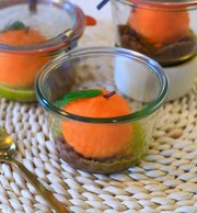 Mandarine, chocolat blanc et basilic : une vraie petite bombe! (Cocottes)