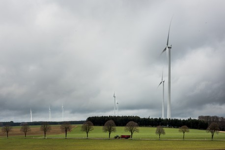 Les sept éoliennes du nouveau parc éolien de Wincrange constituent le plus puissant parc éolien du pays et permettront d’alimenter 30.000 personnes en électricité. (Photo: Nader Ghavami)
