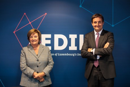 C’est donc après un mandat de trois ans que Nicolas Buck cède les rênes de la Fédération des industriels luxembourgeois à la patronne du groupe Alipa. (Photo: Matic Zorman)