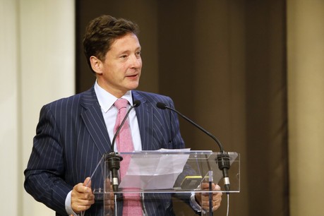 Nicolas Mackel, CEO de Luxembourg for Finance, dresse un bilan très provisoire teinté d’un certain optimisme. (Photo: Olivier Minaire/Archives Paperjam)