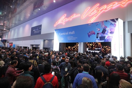 Ça se bouscule à l’entrée du Consumer Electronics Show de Las Vegas, où une centaine de Luxembourgeois sont attendus jusqu’à vendredi. (Photo: CES)