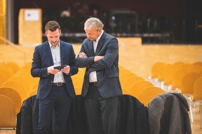 Yvan Barnabaux (Innov'ICTion) et Hansjörg Reimer (Chem) ((Photo: Arthur Ranzy))