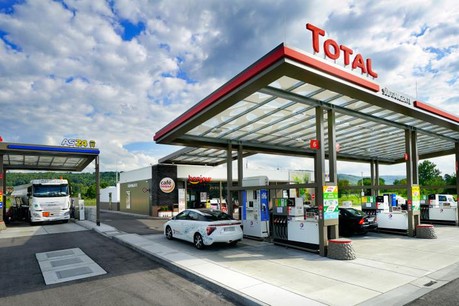 La première station multi-énergie allemande, à Karlsruhe, pourrait servir de modèle au Luxembourg. Si les discussions s’engageaient avec le ministre et les autres pétroliers. (Photo: Total Germany)
