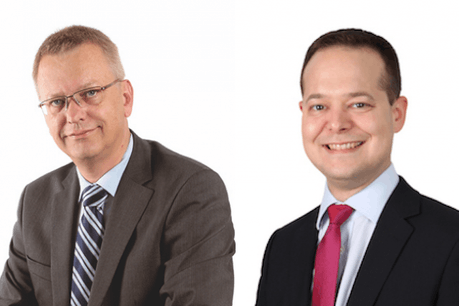 Pierre Kihn, CEO de l’Office Freylinger, et Olivier Laidebeur, directeur du département Marques, dessins et modèles. (Photo: Office Feylinger)