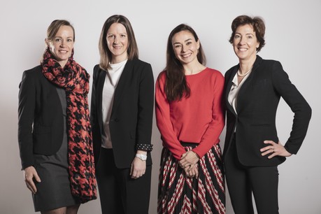 Héloïse Bock (Bock Partners), Lynn Elvinger (Cebi Group), Carole Retter (Moskito) et Erica Monfardini (Université du Luxembourg). (Photo: Jan Hanrion / Maison Moderne)