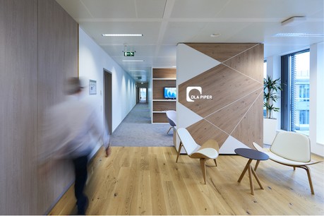 Le cabinet juridique occupe le cinquième étage du 37A avenue J.F. Kennedy au Kirchberg depuis un an. (Photo: DLA Piper Luxembourg)