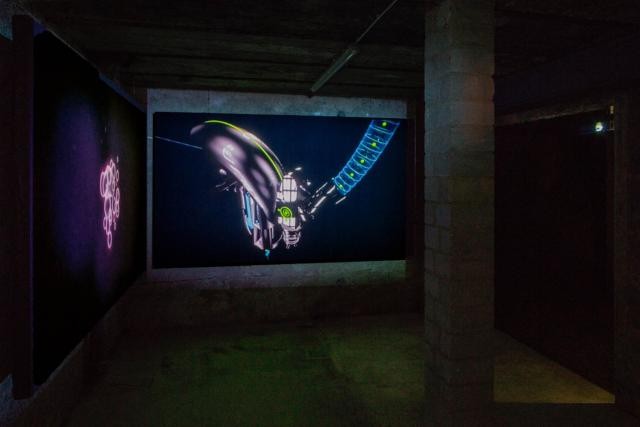 Vue de l’installation Macrostructure dans les caves du Casino Luxembourg. (Photo: Eric Chenal)