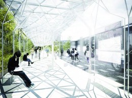 Pour obtenir des solutions originales pour cet abribus, le Fonds Belval a fait appel à l’imagination des étudiants en architecture et en design. ((Photo: Fonds Belval))