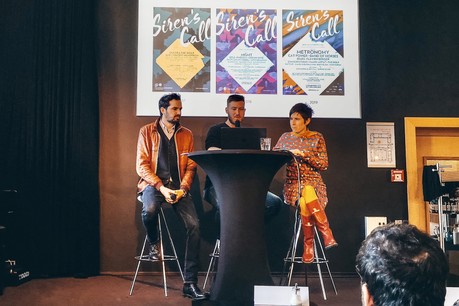 Michel Welter, Max Hochmuth et Ainhoa Achutegui ont présenté ce matin le programme du festival Siren’s Call 2020. (Photo: Ralitt)