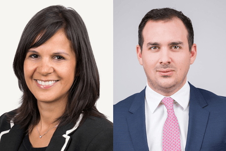 Magali Maillot et Antoine Reillier: «Les réseaux sont devenus depuis quelques années la vitrine des organisations, incontournables dans les stratégies de recrutement.» (Photo: Allen & Overy)