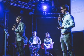Jacob Arnould et Greg Janota (MyMedBot) ((Photo : Arthur Ranzy / Maison Moderne))