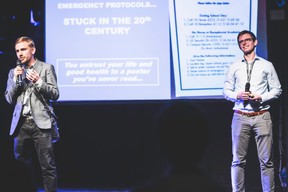 Jacob Arnould et Greg Janota (MyMedBot) ((Photo : Arthur Ranzy / Maison Moderne))