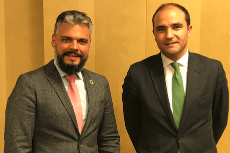 Pierre Abadie et Édouard Chatenoud sont venus au Luxembourg présenter le fonds «transition énergétique» de Tikehau Capital. (Photo: Paperjam)