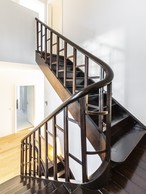 L’escalier ancien a été maintenu et restauré. ((Photo: Laurent Antonelli))