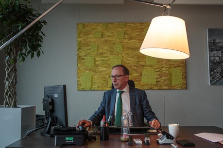 Robert Scharfe, CEO de la Bourse de Luxembourg, explique comment il gère le quotidien dans le contexte actuel. (Photo: Matic Zorman / Archives)